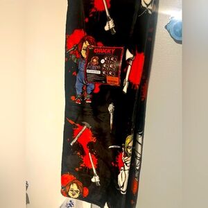 Chucky and bride Plush Throw Blanket
